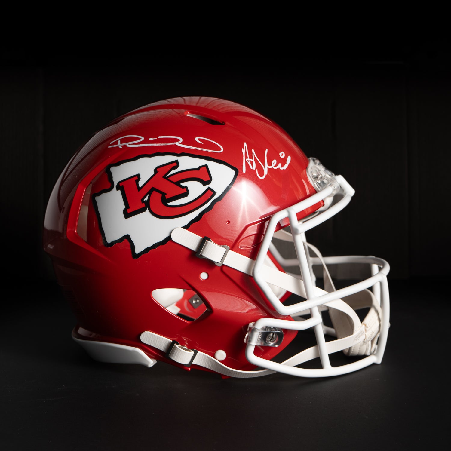 Casco Firmado Patrick Mahomes and Andy Reid - Kansas City Chiefs
